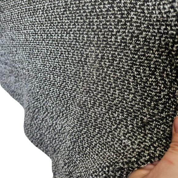 Carol Rose Petite Cozy‎ Black & White Open-Front Cardigan With Dolman Sleeves XL - Picture 6 of 11